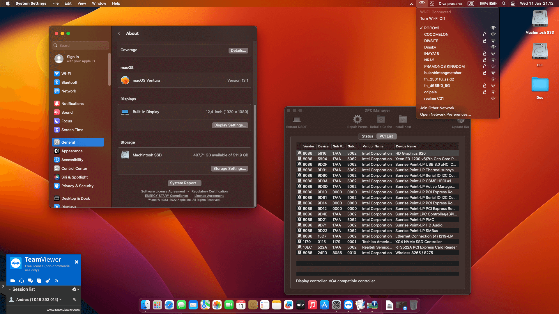 Lenovo Thinkpad X270 5th Dual Battery Touchscreen [KabyLake   Intel HD 620 + PS2 SMBUS]   OpenCore 2